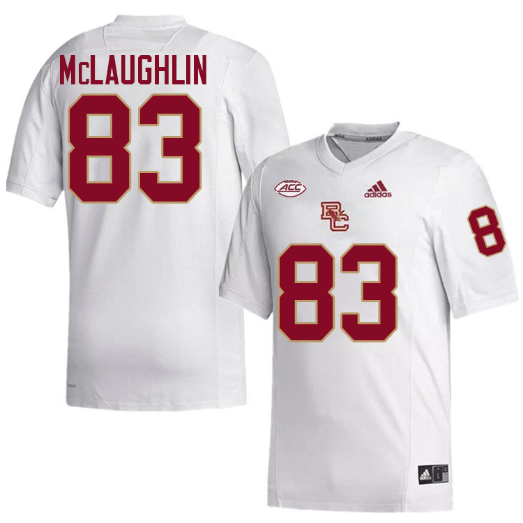 Luke McLaughlin Jersey,#83 Luke McLaughlin Boston College Eagles Football Jersey,Uniforms-White